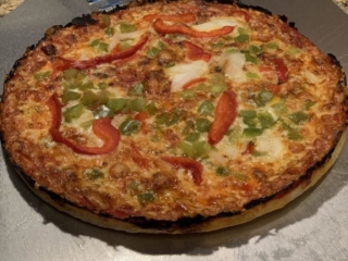 Pepper and Onion Bar Pizza Laced Edges Homemade Bar Pizza Pepper and Onion Bar Pizza Laced Edges