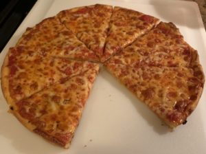 Mild and sharp cheddar blend plain cheese bar pizza