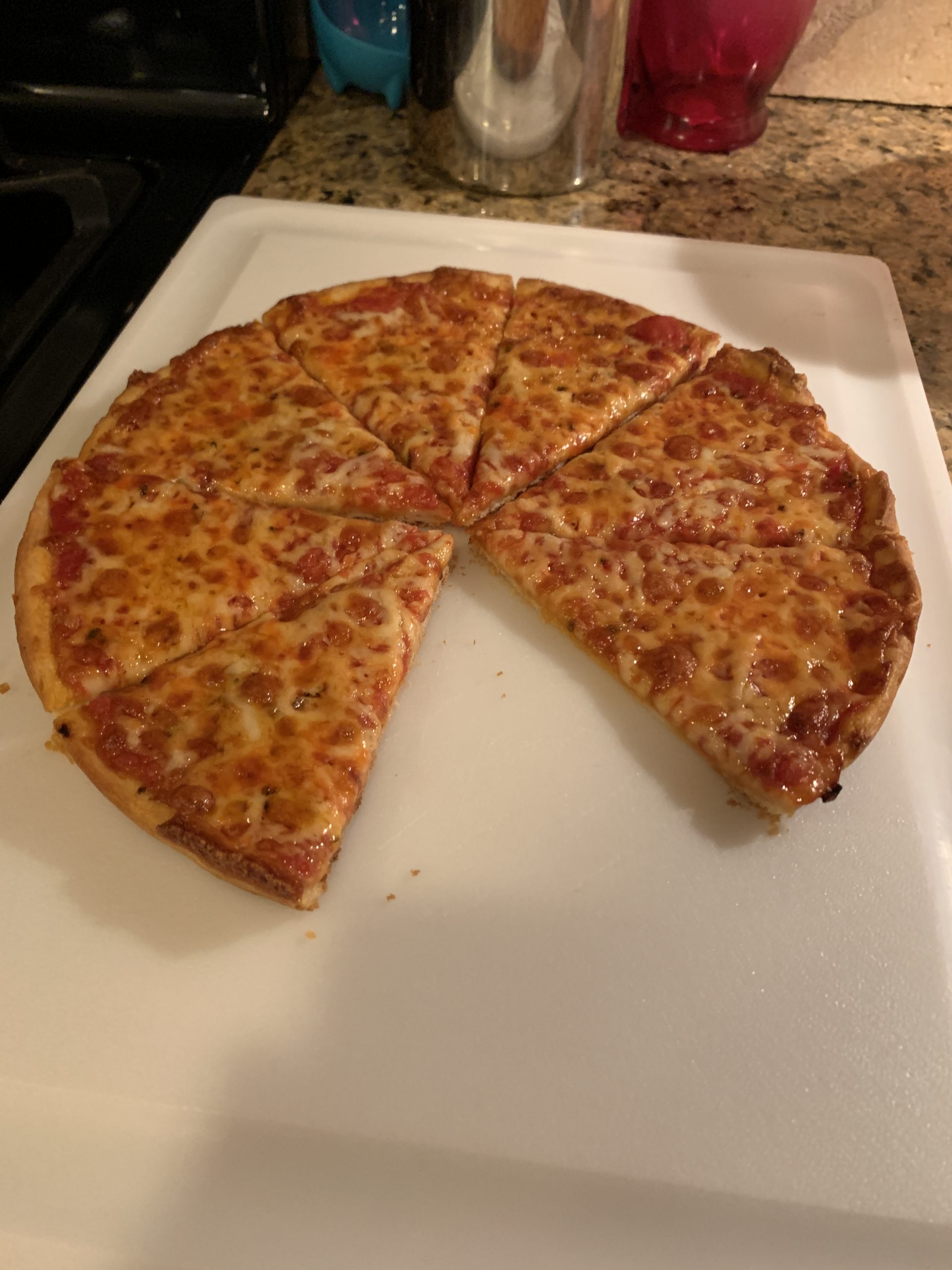 Mild and sharp cheddar blend plain cheese bar pizza