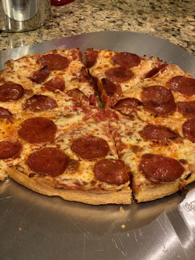 Homemade Pepperoni Bar Pizza
